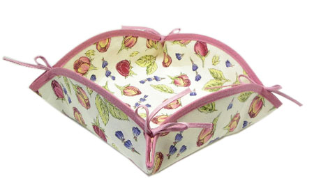 Provencal bread basket (Lavender & roses. raw) Provencal bread basket (Lavender & roses. raw)